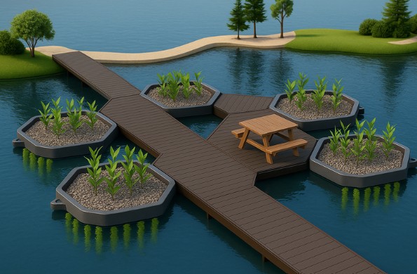 Illustration de plusieurs ilots